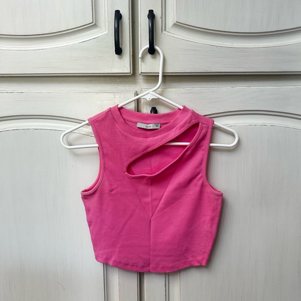 Pigalle Cropped Tank Top with Slit